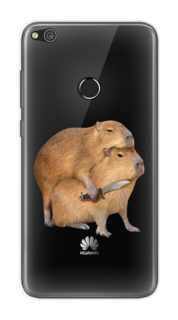 Чехол на Honor 8 Lite/Huawei P8 Lite "Капибара с ножом" Case Place