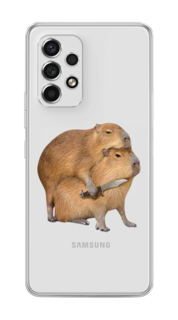 Чехол на Samsung Galaxy A53 5G "Капибара с ножом" Case Place