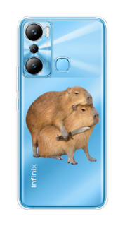 Чехол на Infinix HOT 20i "Капибара с ножом" Case Place