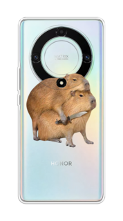 Чехол на Honor X9A "Капибара с ножом" Case Place