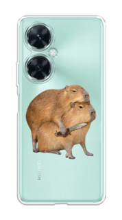 Чехол на Huawei Nova 11i "Капибара с ножом" Case Place