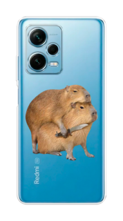 Чехол на Xiaomi Redmi Note 12 Pro Plus "Капибара с ножом" Case Place