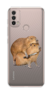 Чехол на Lenovo K14 Plus/Motorola Moto E20/E30/E40 "Капибара с ножом" Case Place