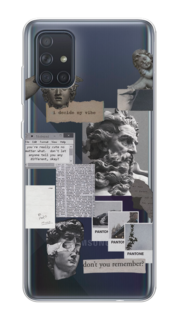 Чехол на Samsung Galaxy A71 4G "Коллаж греческие скульптуры" Case Place