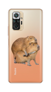 Чехол на Xiaomi Redmi Note 10 Pro "Капибара с ножом" Case Place