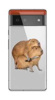 Чехол на Google Pixel 6 "Капибара с ножом" Case Place