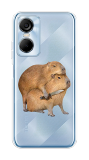 Чехол на Tecno Pop 6 Pro "Капибара с ножом" Case Place