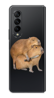 Чехол на Samsung Galaxy Z Fold 3 "Капибара с ножом" Case Place