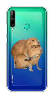 Чехол на Honor 9C/Huawei P40 Lite E/Y7p "Капибара с ножом" Case Place