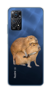 Чехол на Redmi Note 11 Pro/11 Pro 5G/11E Pro/12 Pro 4G "Капибара с ножом" Case Place