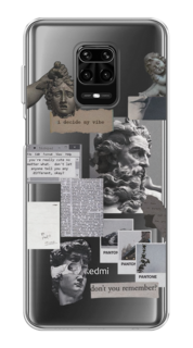 Чехол на Xiaomi Redmi Note 9S/Note 9 Pro "Коллаж греческие скульптуры" Case Place