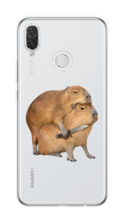 Чехол на Huawei P Smart Plus/Nova 3i "Капибара с ножом" Case Place