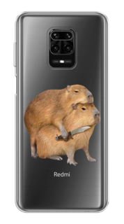 Чехол на Xiaomi Redmi Note 9S/Note 9 Pro "Капибара с ножом" Case Place