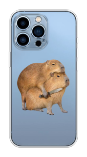 Чехол на Apple iPhone 13 Pro "Капибара с ножом" Case Place