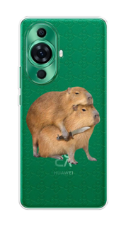 Чехол на Huawei Nova 11 Pro "Капибара с ножом" Case Place