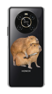 Чехол на Honor X9 4G/Magic4 Lite 4G "Капибара с ножом" Case Place