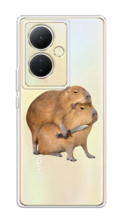Чехол на Vivo Y78 5G (global)/V29 Lite "Капибара с ножом" Case Place