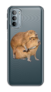 Чехол на Motorola Moto G31/G41 "Капибара с ножом" Case Place