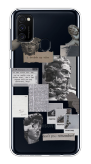 Чехол на Samsung Galaxy M21/M30s "Коллаж греческие скульптуры" Case Place