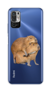 Чехол на Xiaomi Redmi Note 10T/Note 10 5G/Poco M3 Pro "Капибара с ножом" Case Place
