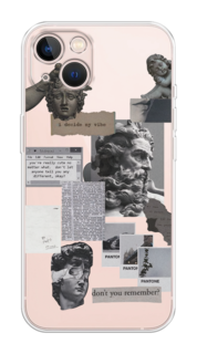 Чехол на Apple iPhone 13 "Коллаж греческие скульптуры" Case Place