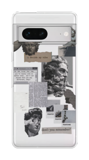 Чехол на Google Pixel 7 "Коллаж греческие скульптуры" Case Place