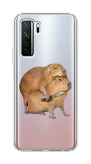 Чехол на Honor 30S Global/Huawei P40 Lite 5G/Nova 7 SE "Капибара с ножом" Case Place