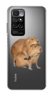 Чехол на Xiaomi Redmi 10 "Капибара с ножом" Case Place