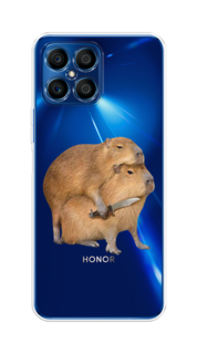 Чехол на Honor X8 "Капибара с ножом" Case Place
