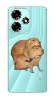 Чехол на Infinix Hot 30 "Капибара с ножом" Case Place