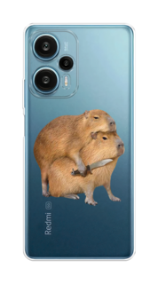 Чехол на Xiaomi Redmi Note 12 Turbo/Poco F5 "Капибара с ножом" Case Place