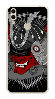 Чехол на Honor 8C "Красная маска самурая" Case Place