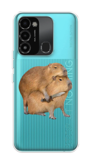Чехол на Tecno Spark Go 2022/8С/9 "Капибара с ножом" Case Place