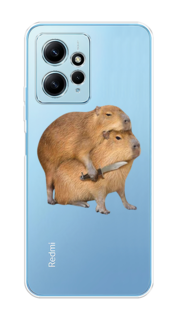Чехол на Xiaomi Redmi Note 12 4G "Капибара с ножом" Case Place