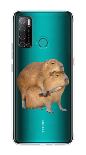 Чехол на Tecno Pouvoir 4 "Капибара с ножом" Case Place
