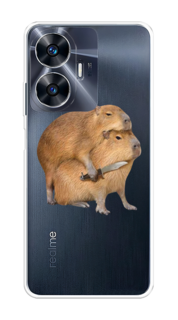 Чехол на Realme C55 "Капибара с ножом" Case Place
