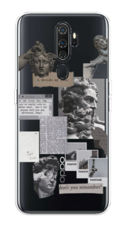 Чехол на Oppo A5/A9 2020 "Коллаж греческие скульптуры" Case Place