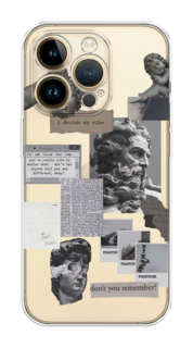 Чехол на Apple iPhone 14 Pro Max "Коллаж греческие скульптуры" Case Place