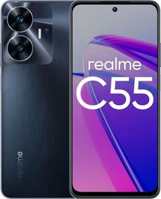 Смартфон Realme RMX3710 C55 128Gb 6Gb черный моноблок
