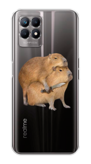Чехол на Realme 8i "Капибара с ножом" Case Place