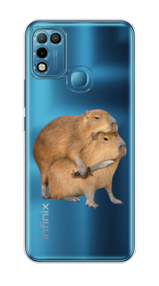 Чехол на Infinix HOT 10 Play/HOT 11 Play "Капибара с ножом" Case Place