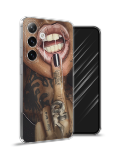 Чехол Awog на Samsung Galaxy S24 "Девушка с татуировками"