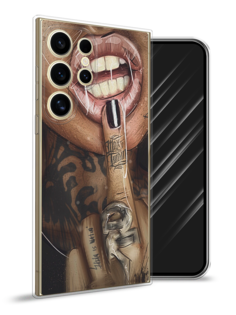 Чехол Awog на Samsung Galaxy S24 Ultra "Девушка с татуировками"