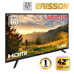Телевизор Erisson D-LED Slim 42FLES901T2SM, 42"(106см), FHD