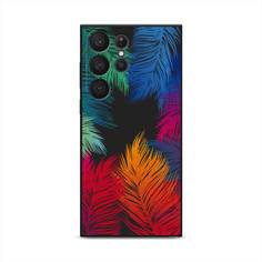 Чехол Awog на Samsung Galaxy S23 Ultra 5G "Рамка из перьев"
