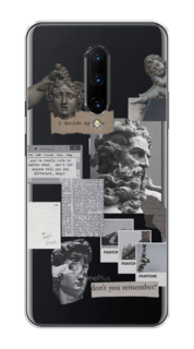 Чехол на OnePlus 7 Pro "Коллаж греческие скульптуры" Case Place