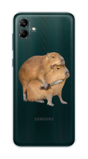 Чехол на Samsung Galaxy A04 "Капибара с ножом" Case Place