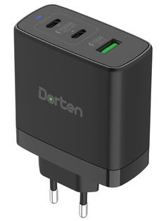 Зарядное устройство сетевое Dorten 100W GaN QC+2USB-C/PD Black