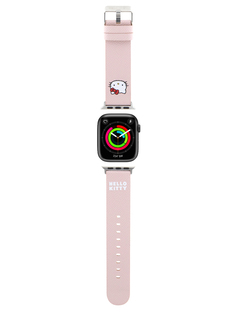 Ремешок Hello Kitty для Apple Watch 41/40/38 mm из экокожи розовый