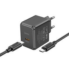 Сетевое зарядное устройство Hoco CS15A быстрая зарядка для Type-C Type-C Black